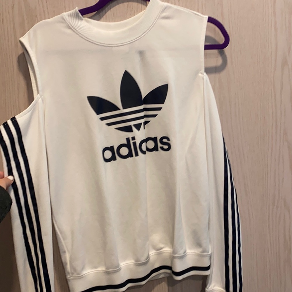 ADIDAS long sleeve top with shoulder cutouts